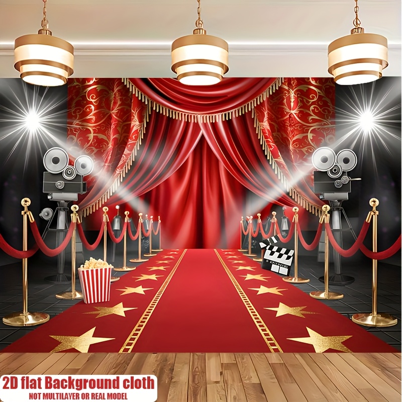 Home Cinema Events - tapestri pertunjukan film karpet merah tema