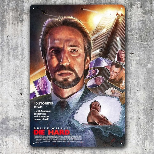 Home Cinema Decor - Poster Logam Film Die Hard Bruce