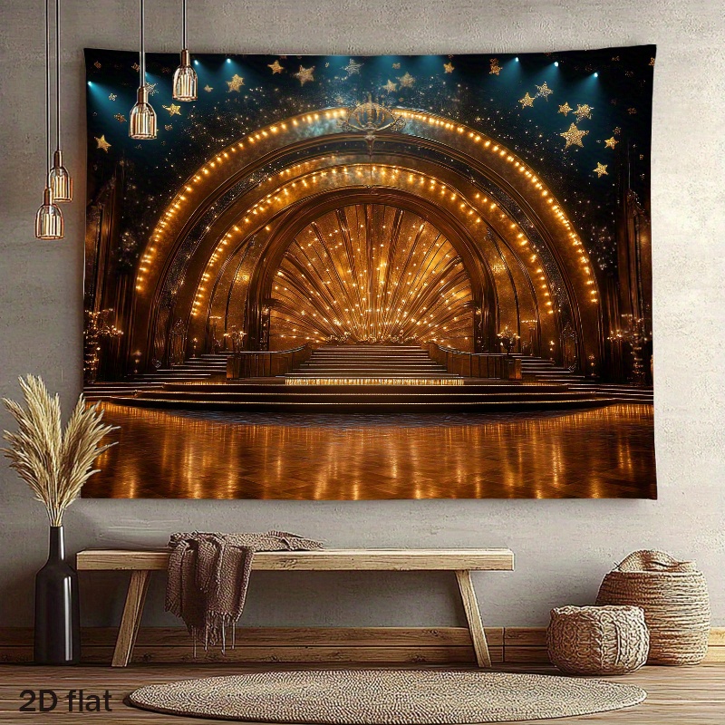 Home Cinema Events - Lampu Lengkung Panggung Teater Emas Mewah,