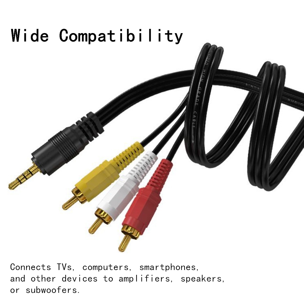 Home Cinema Sound System - Kabel Audio Video RCA 3.5Mm Ke