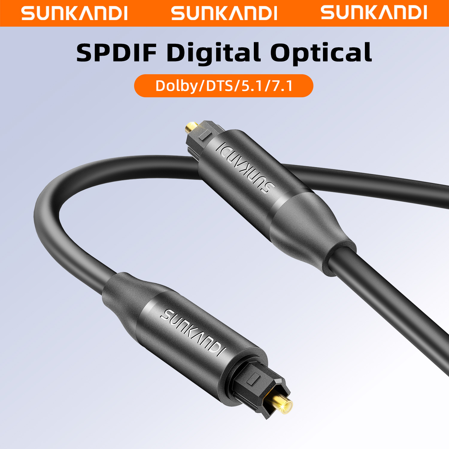 Home Cinema Sound System - Kabel Audio Optik SUNKANDI, Kabel Serat