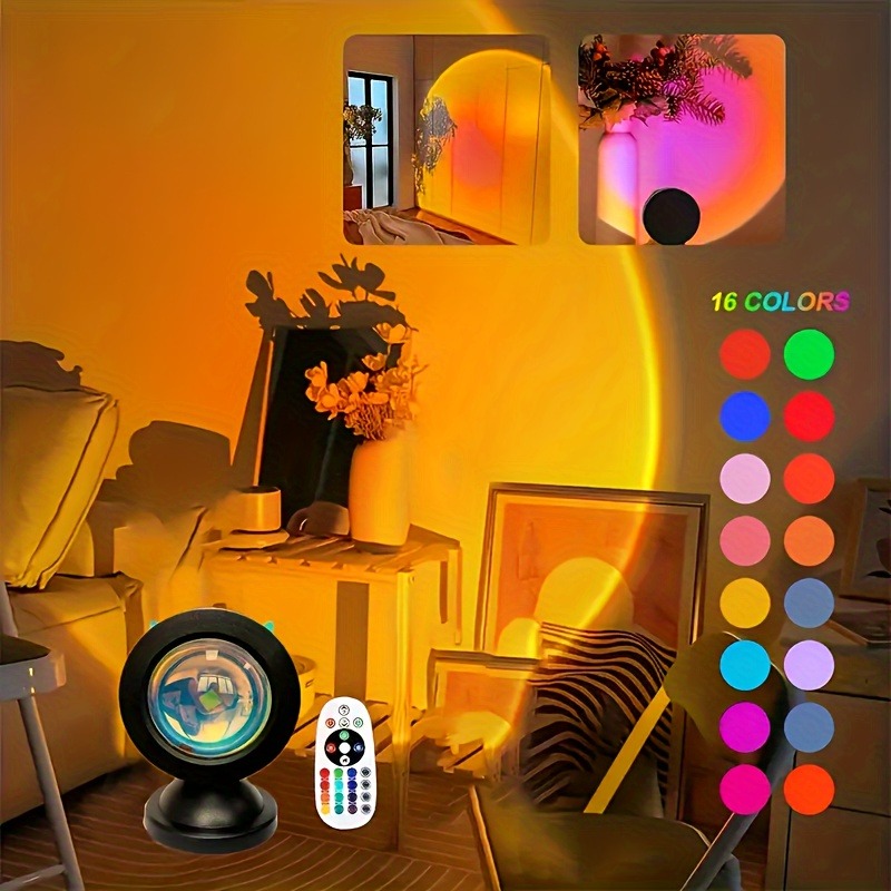 Home Cinema Led Projector - 1 Buah Lampu Proyeksi Matahari Terbenam