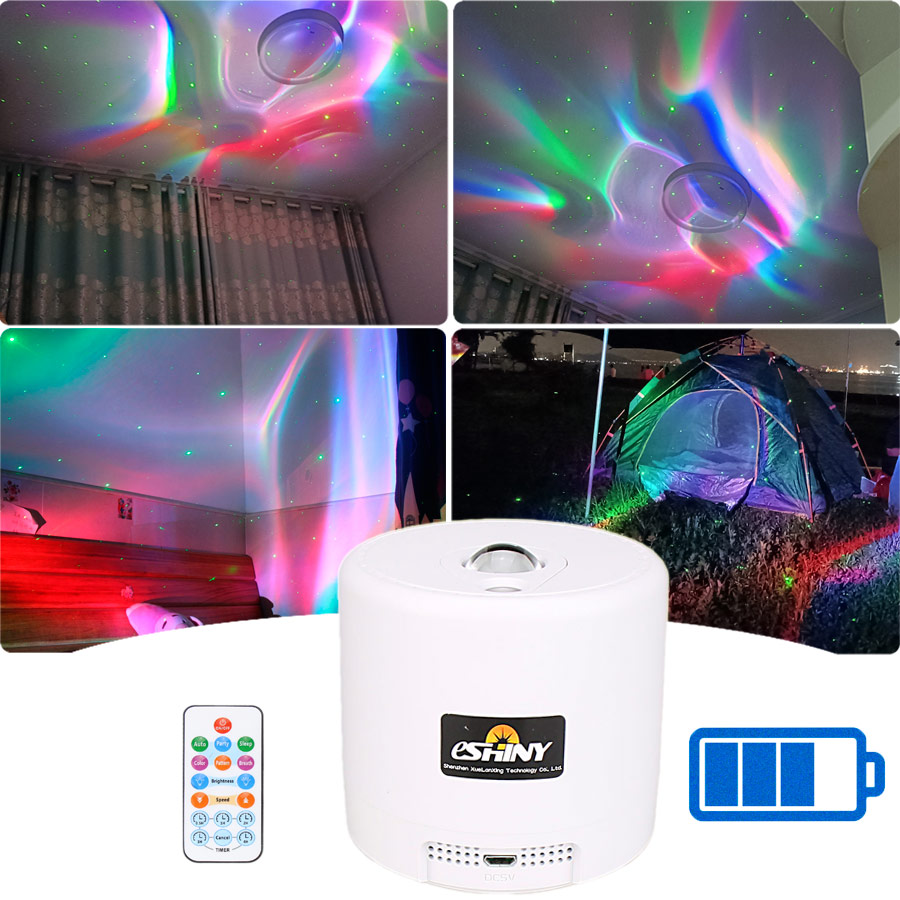 Home Cinema Led Projector - Proyektor Aurora Motif LED RGB SA204