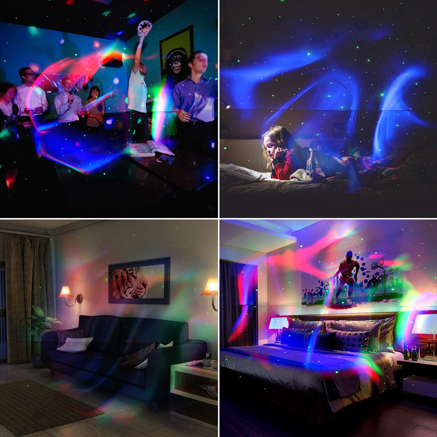 Ephine RGB LED Baterai Isi Ula - Home Cinema Led Projector ulasan dan harga