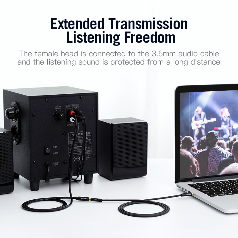 Vention Jack 3.5Mm Kabel Adapt - Home Cinema Sound System ulasan dan harga