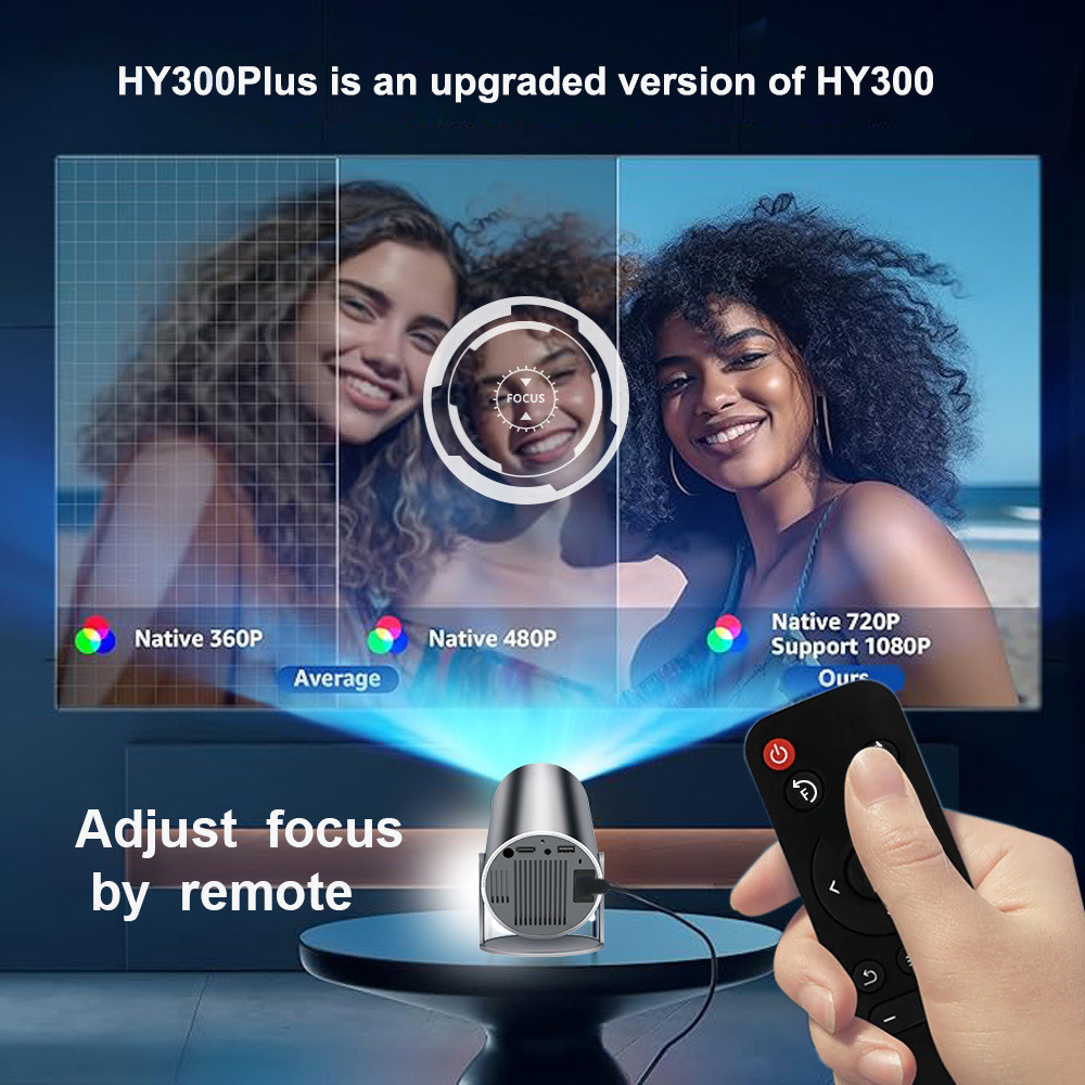 Proyektor DITONG HY300 Plus HD - Home Cinema Led Projector ulasan dan harga