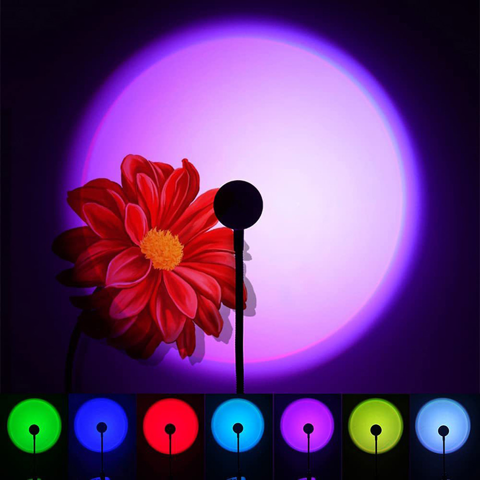1x USB Lampu Matahari Terbenam - Home Cinema Led Projector ulasan dan harga