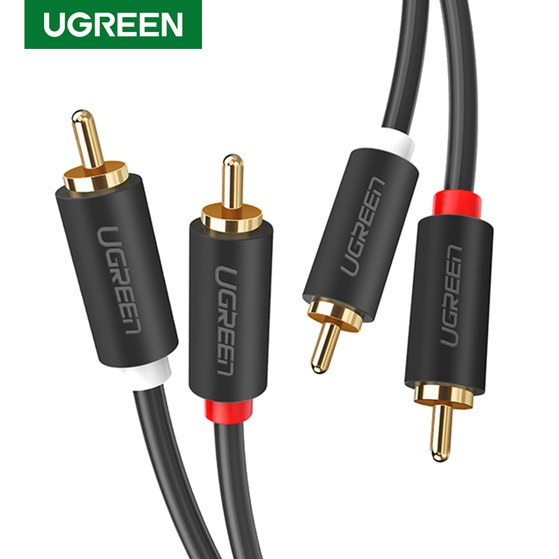 UGREEN 2RCA Ke 2 RCA Kabel Aud - Home Cinema Sound System ulasan dan harga
