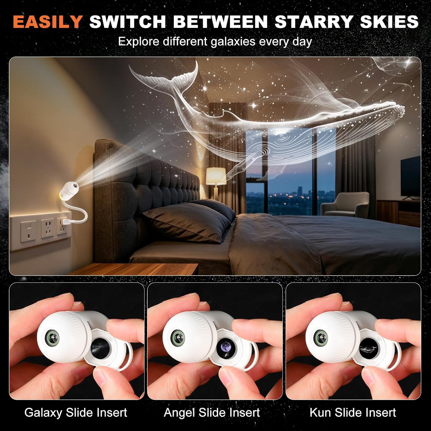 Lampu Malam Proyektor Galaksi, - Home Cinema Led Projector ulasan dan harga