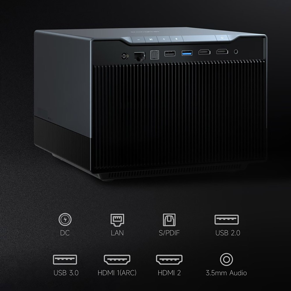 Proyektor F6 4K Max 8K 4 LED S - Home Cinema Led Projector ulasan dan harga