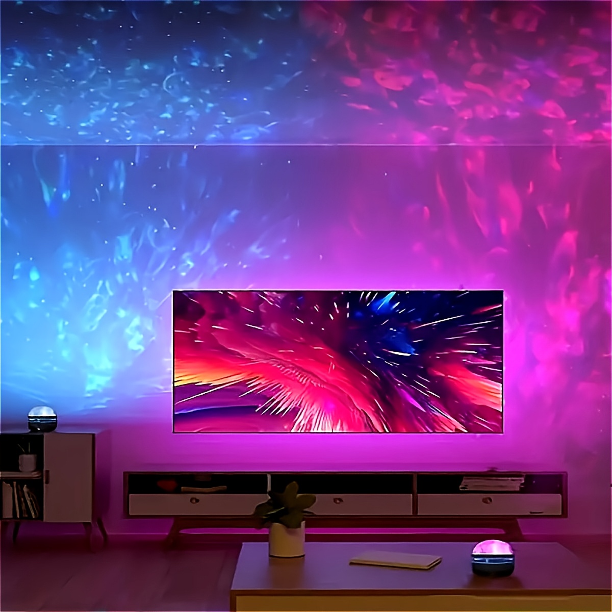 Lampu Proyektor Riak Air LED L - Home Cinema Led Projector ulasan dan harga
