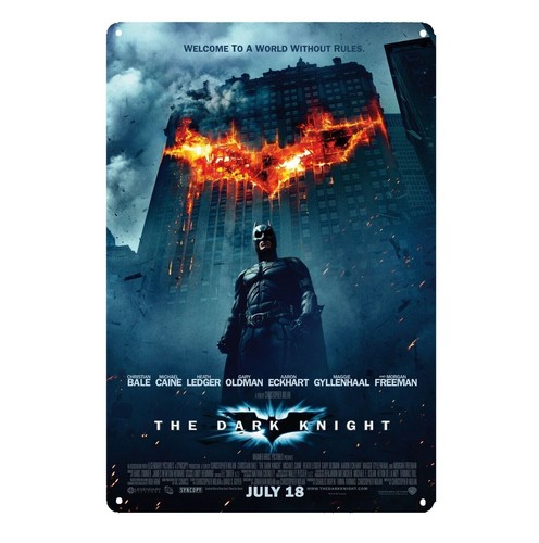 Poster Logam Film The Dark Kni - Home Cinema Decor ulasan dan harga