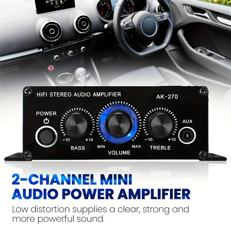 AK-270 400W Amplifier Daya Min - Home Cinema Sound System ulasan dan harga